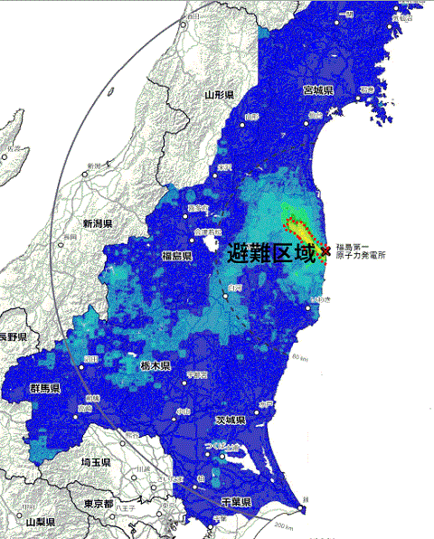 事故から１３年、特異的に汚染されている福島